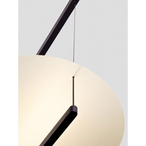 Bílé/matně černé hliníkové LED stmívatelné závěsné svítidlo ø 80 cm Diona – Nova Luce-image-2