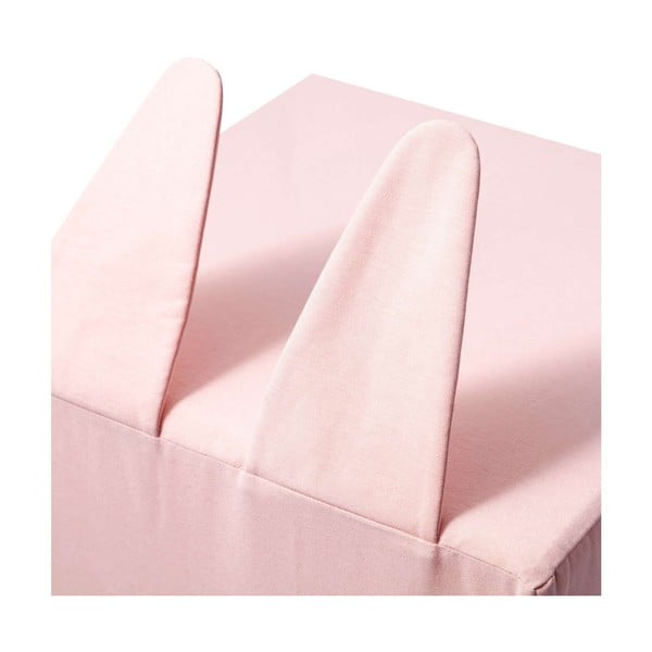 Růžový dětský puf Rainbow Rabbit - Yellow Tipi-image-2