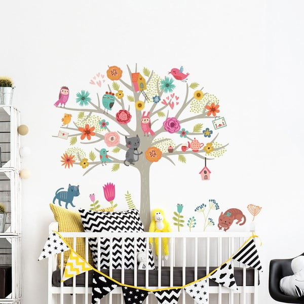 Sada dětských samolepek na zeď Ambiance Scandinavian Tree-image-2