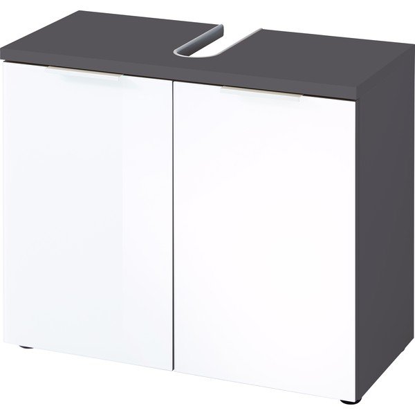 Bílo-šedá skřínka pod umyvadlo Germania Pescara, šířka 70 cm-image-2