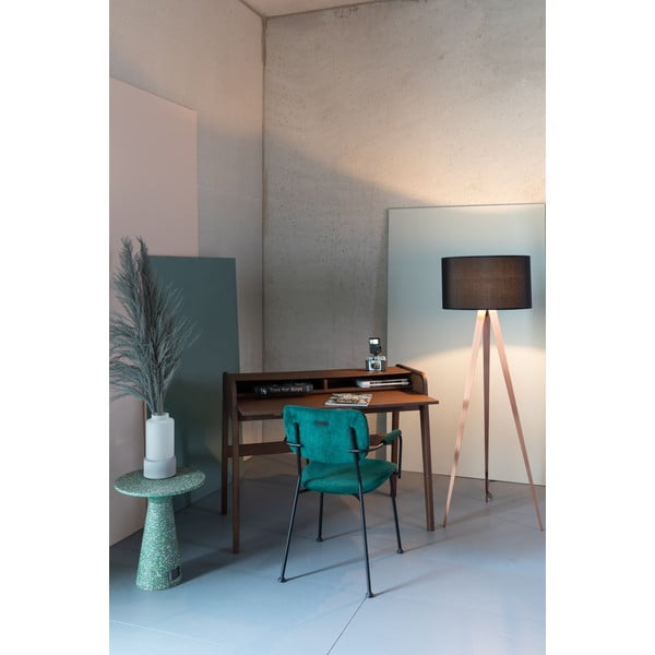 Hnědý psací stůl s výsuvnou deskou Zuiver Barbier-image-1