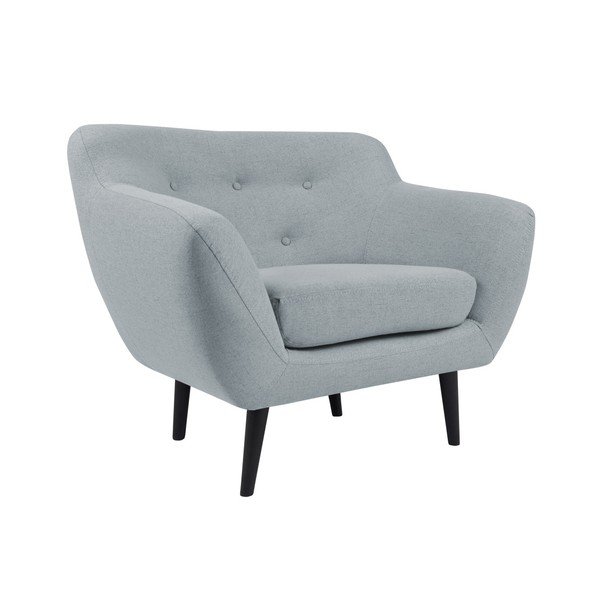 Světle modré křeslo s hnědými nohami Mazzini Sofas Piemont-image-3