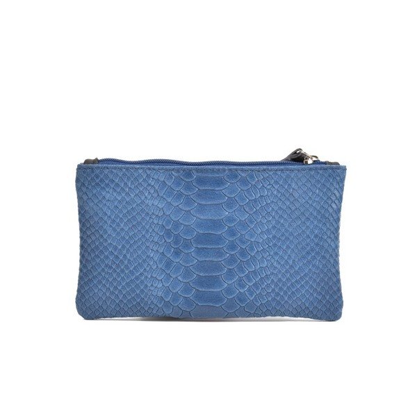 Modré kožené psaníčko Mangotti Bags Studo-image-1