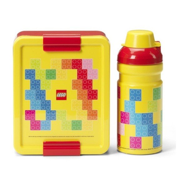 Dětský svačinový box s lahví Brick – LEGO®