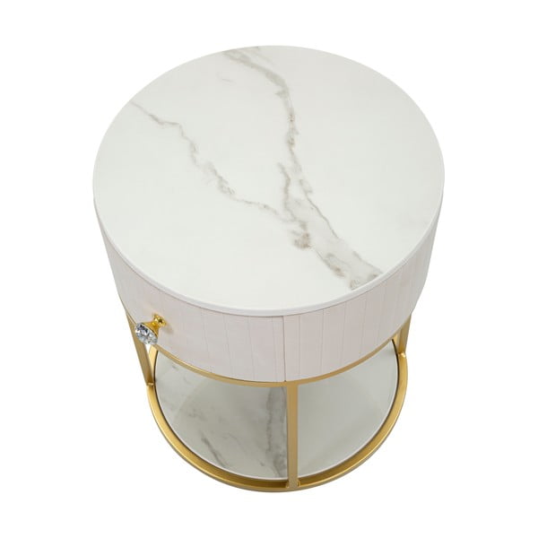 Béžový noční stolek Montpellier - Mauro Ferretti-image-3