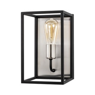 Černé nástěnné svítidlo Opviq lights Kafes, výška 28 cm
