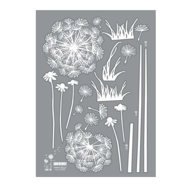Sada nástěnných samolepek Ambiance Dandelion Flowers Stickers-image-2