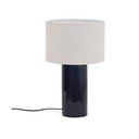 Modrá stolní lampa s textilním stínidlem (výška 53,5 cm) Toneric – Kave Home