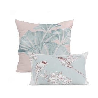 Sada 2 bavlněných povlaků na polštář Happy Friday Basic Chinoiserie Rose