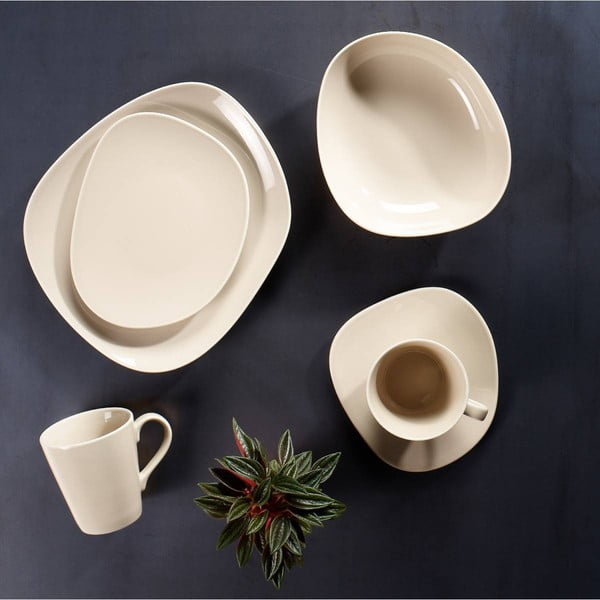 Krémově béžový porcelánový šálek na kávu Villeroy & Boch Like Organic, 270 ml-image-1