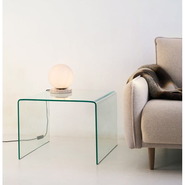 Skleněný odkládací stolek 60x60 cm Burano – Kave Home-image-1