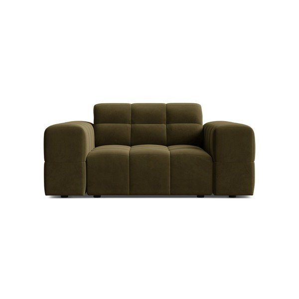 Khaki sametové křeslo Chicago – Cosmopolitan Design