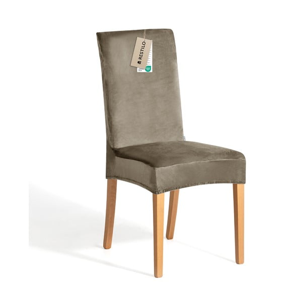 Šedobéžové napínací potahy v sadě 4 ks na židli 48 cm Sento – Restilo-image-3