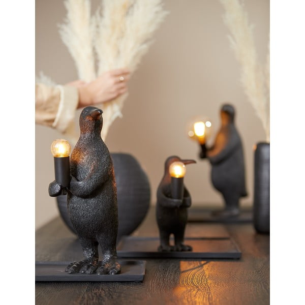Černá stolní lampa (výška 34 cm) Penguin – Light & Living-image-1