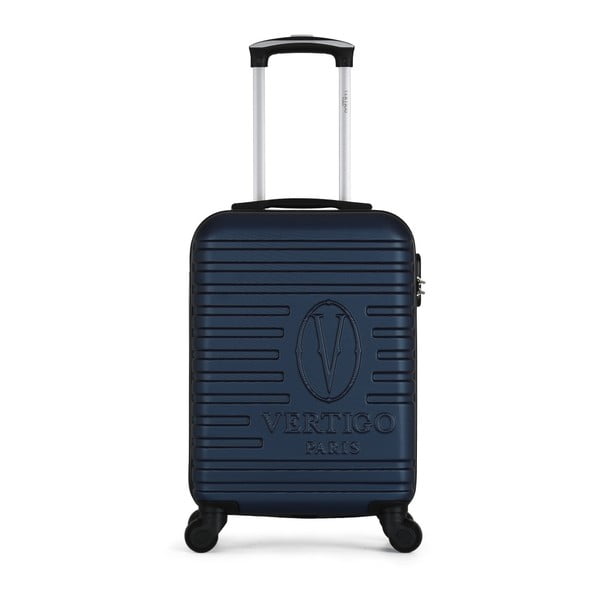 Tmavě modrý cestovní kufr na kolečkách VERTIGO Valises Cabine Cadenas