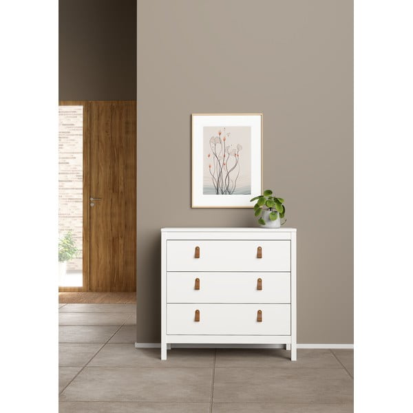 Bílá nízká komoda 82x80 cm Madrid – Tvilum-image-1