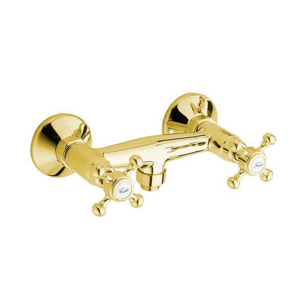 Nástěnná sprchová baterie ve zlaté barvě (1 výstup) Antea – Sapho