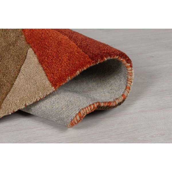 Oranžový koberec Flair Rugs Splinter, ⌀ 135 cm-image-3