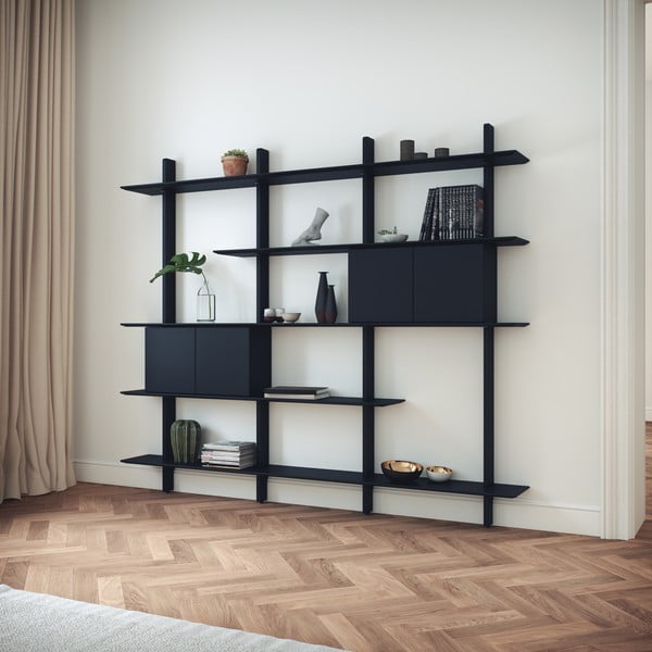 Černá komponenta s dvířky 68x36 cm Bridge - Tenzo-image-3