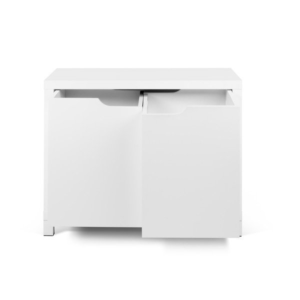 Bílá komoda se 2 úložnými boxy TemaHome Basic-image-3