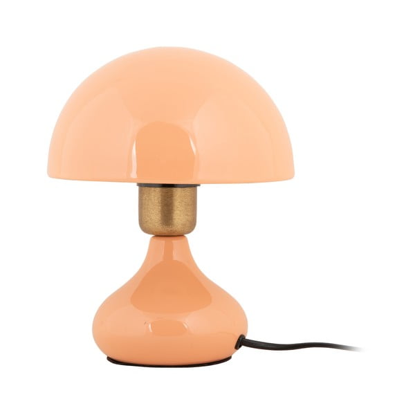 Stolní lampa v lososové barvě s kovovým stínidlem (výška 23 cm) Binc – Leitmotiv