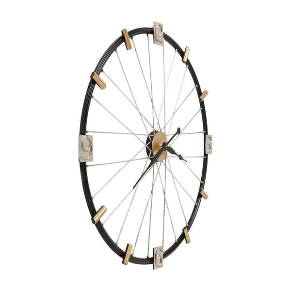 Nástěnné hodiny Kare Design Spoke Wheel, průměr 80 cm