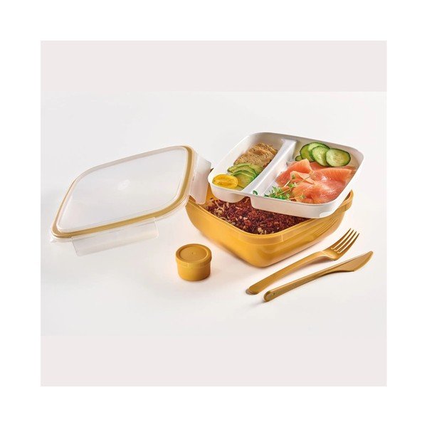 Dělený svačinový box s příborem Fresh – Snips-image-1
