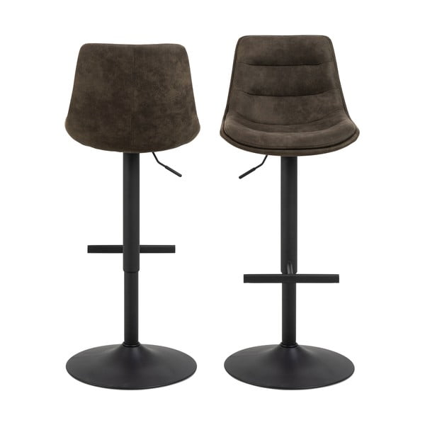 Tmavě zelená barová židle s nastavitelnou výškou (výška sedáku 86 cm) Adisa – Actona-image-4