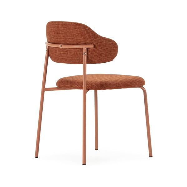 Jídelní židle v sadě v terakotové barvě 4 ks Adriel – Marckeric-image-4