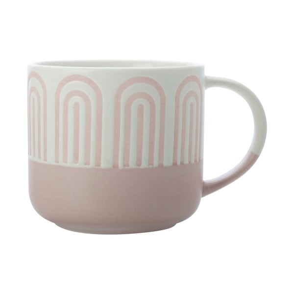 Růžový porcelánový hrnek 400 ml Arches – Maxwell & Williams