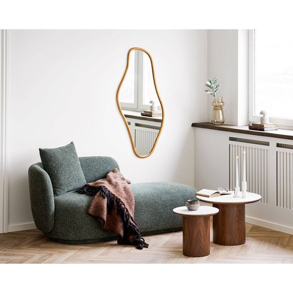 Nástěnné zrcadlo s dřevěným rámem 60x120 cm Brandsby – House Nordic-image-2