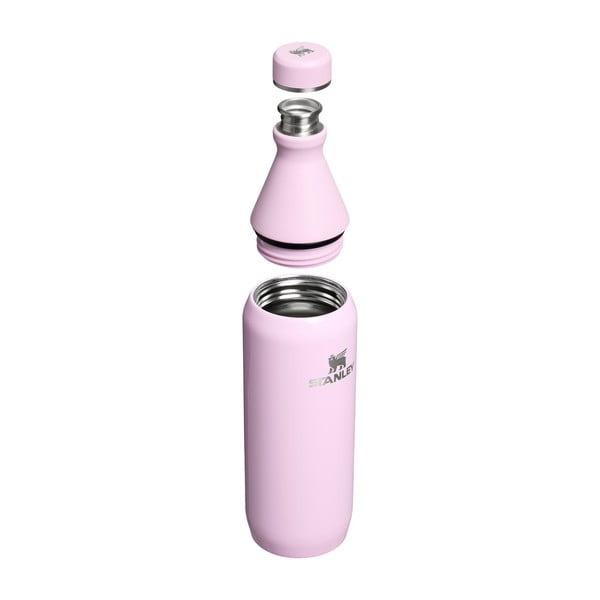 Růžová termoláhev z nerezové oceli 600 ml All Day Slim Bottle Cherry Blossom Gloss – Stanley-image-2