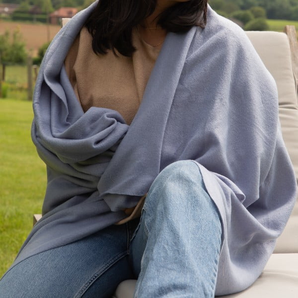 Modrá fleecová deka 130x160 cm Riso – Tiseco Home Studio-image-2