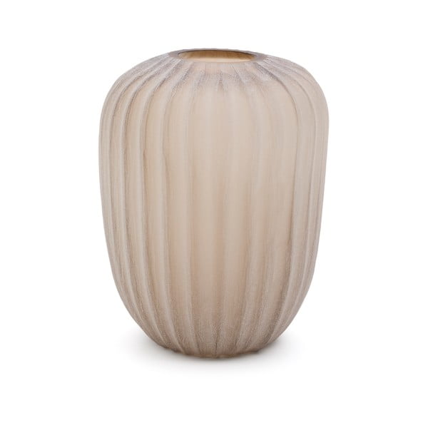 Béžová skleněná váza (výška 27 cm) Lumia – Kave Home