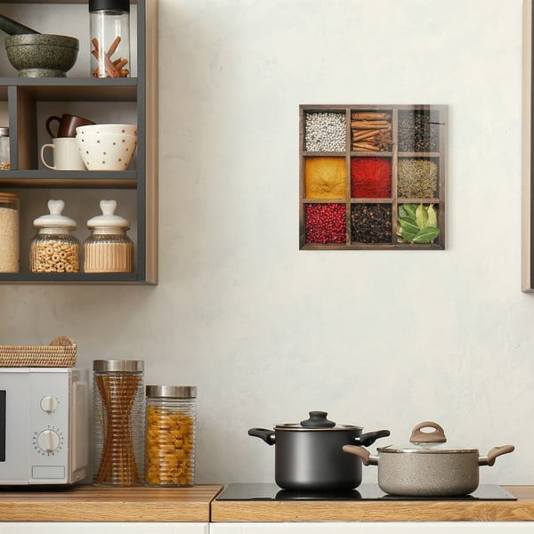 Skleněný obraz 30x30 cm Spices Box – Styler-image-3