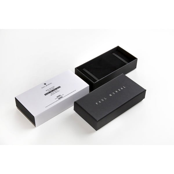 Pánské hodinky s páskem z nerezové oceli v černé barvě Paul McNeal Cassio-image-4