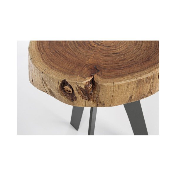 Odkládací stolek z akáciového dřeva Bizzotto Aron, Ø 32 cm-image-3