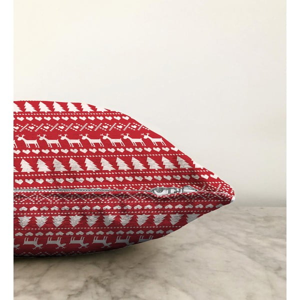 Vánoční žinylkový povlak na polštář Minimalist Cushion Covers Merry Christmas, 55 x 55 cm-image-1