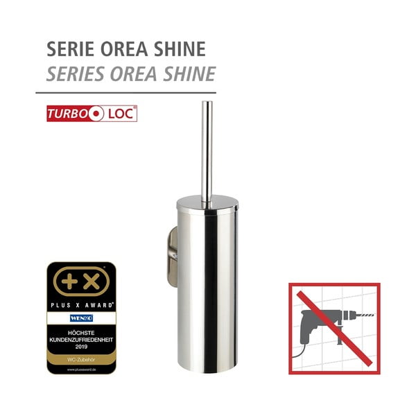 Samodržící WC kartáč z nerezové oceli Wenko Orea-image-3