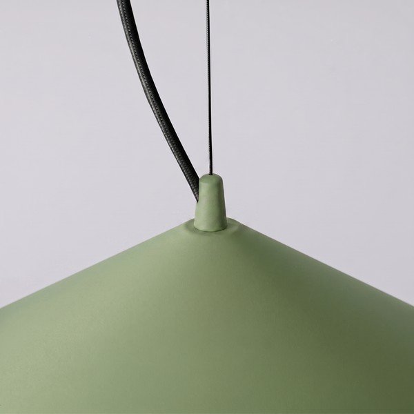 Khaki kovové LED závěsné svítidlo ø 50 cm FINT – Thoro-image-4