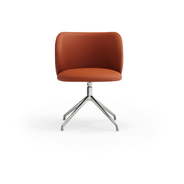 Oranžové čalouněné jídelní křeslo Mogi – Teulat-image-2