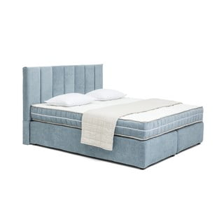 Modrá boxspring postel 160x200 cm Olia Bold Line – Bonami Selection