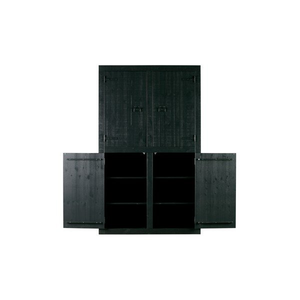 Černá šatní skříň vtwonen Bunk-image-4