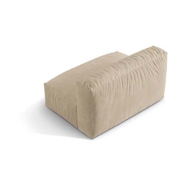 Béžový sametový modul pohovky (středový díl) Martina – Micadoni -image-2