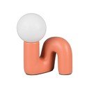 Oranžová keramická stolní lampa (výška 21,5 cm) Quinn – Reality