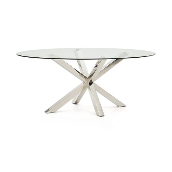 Jídelní stůl se skleněnou deskou 100x200 cm Argo – Kave Home