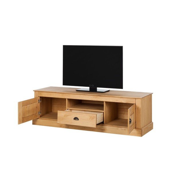 Přírodní TV komoda z borovicového dřeva Støraa Tommy-image-2