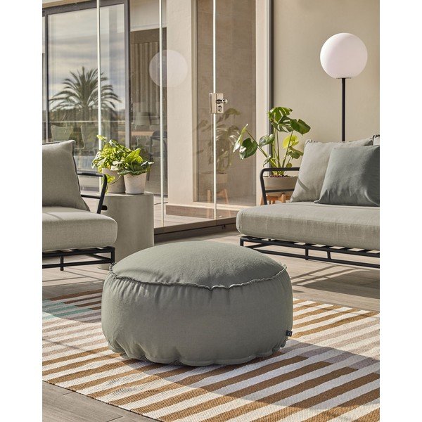 Světle zelený taburet Nedra – Kave Home-image-3