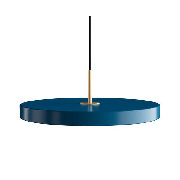 Petrolejově modré závěsné svítidlo UMAGE Asteria, ⌀ 43 cm