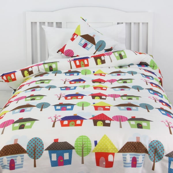 Povlak na peřinu a polštář Happy Homes 140x200 cm-image-1